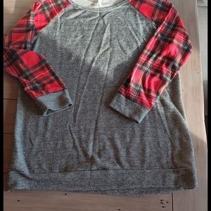 XL Charcoal Thin Long Sweatshirt